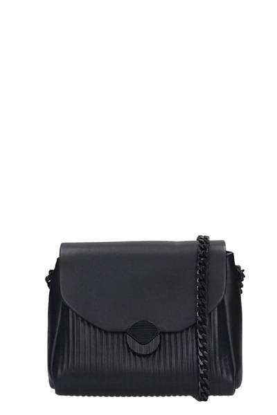 Shop Visone Tati Shoulder Bag In Black Leather