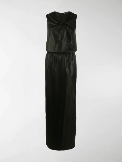 Shop Tom Ford Asymmetric Neck Dress In Black