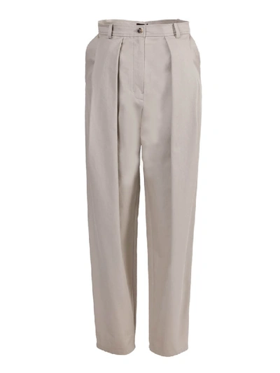 Shop Magda Butrym Beige Khaki Harwich Pants In Grey