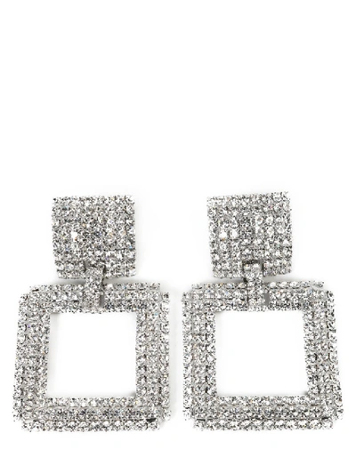 Shop Alessandra Rich Crystals Earrings In Not Applicable