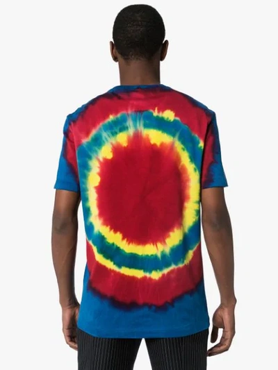 Shop Versace Medusa Tie-dye T-shirt In Red