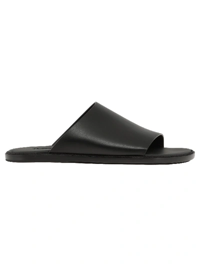 Shop Ann Demeulemeester Leather Sandal In Black