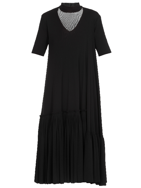 Jil Sander Jersey Dress In Black | ModeSens