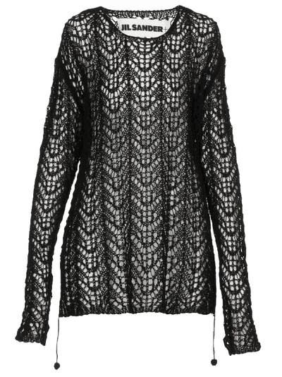 Shop Jil Sander Cotton Sweater In Black