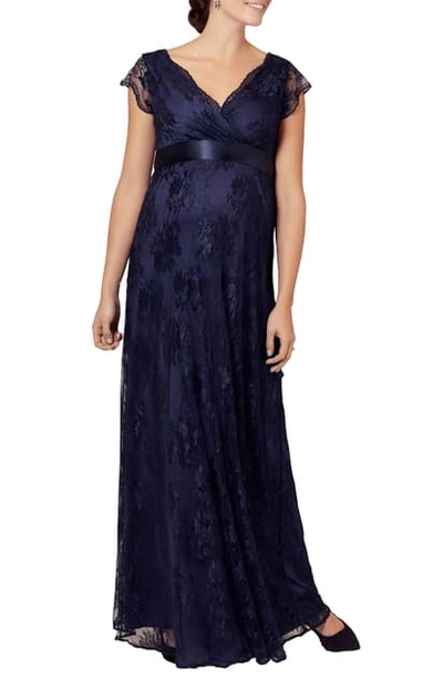 Shop Tiffany Rose Eden Lace Maternity Gown In Arabian Nights