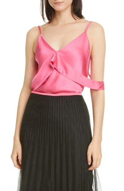 Shop Helmut Lang Sash Camisole In Neon Pink