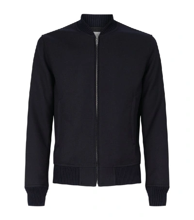 Shop Sandro Wool-blend Bomber Jacket