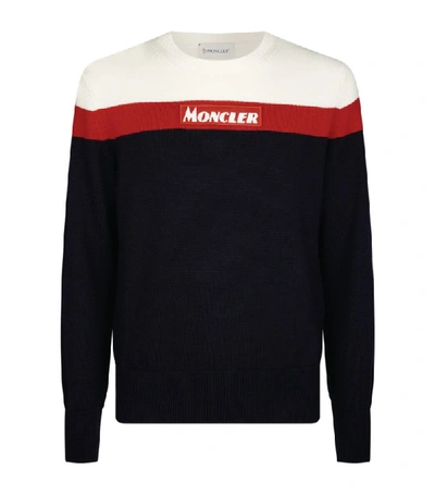 Shop Moncler Tricolour Sweater