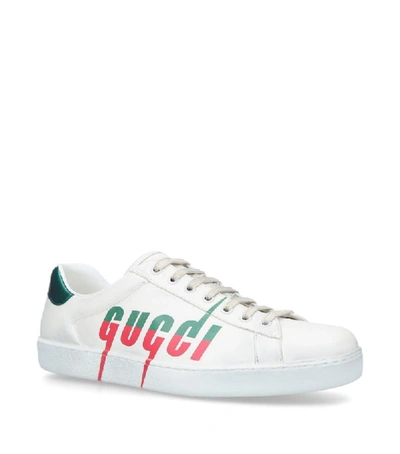 Shop Gucci Distressed Ace Sneakers