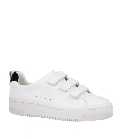 Shop Sandro Leather Sneakers