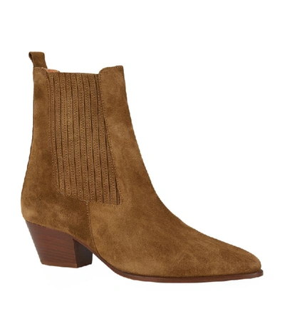 Shop Sandro Suede Amelya Ankle Boots
