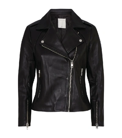 Shop Sandro Leather Jacket