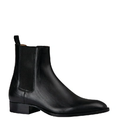 Shop Sandro Leather Chelsea Boots