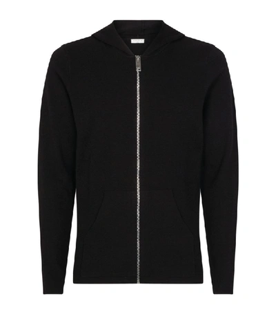 Shop Sandro Knitted Zip-up Hooded Cardigan