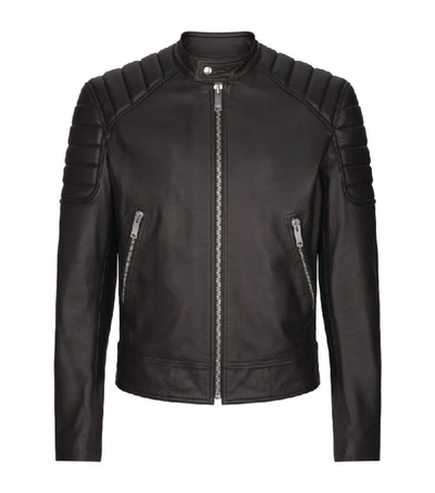 Shop Sandro Leather Biker Jacket