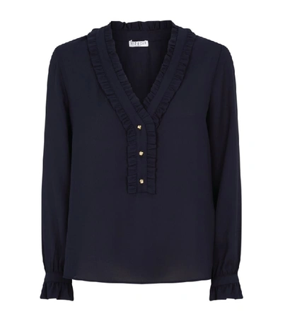 Shop Claudie Pierlot Ruffle Trimmed Blouse