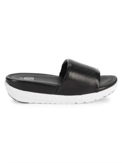 Shop Fitflop Loosh Luxe Slides In Black