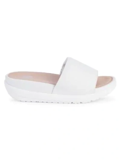Shop Fitflop Loosh Luxe Slides In White