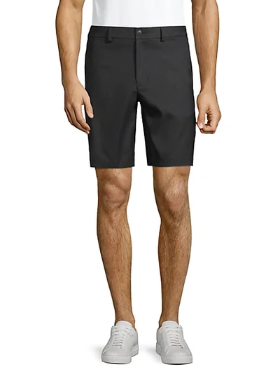 Shop Saks Fifth Avenue High-rise Slim Shorts In Grey