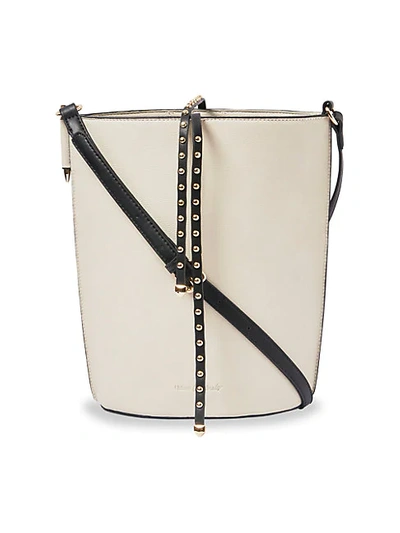 Shop Urban Originals Lights Camera Vegan Leather Bucket Bag In Oatmeal