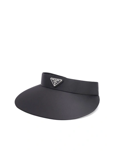 Shop Prada Hat With Peak In Black