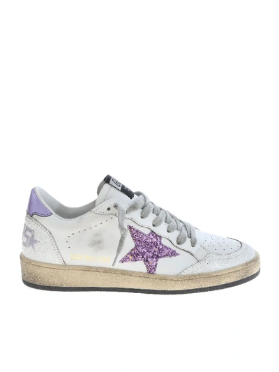 Shop Golden Goose Sneakers Ball Star In Bianco