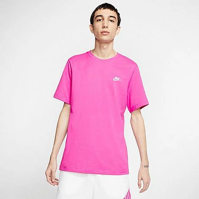 Shop Nike Men's Sportswear Club T-shirt In Pink