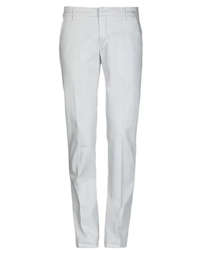 Shop Dondup Casual Pants In Light Grey