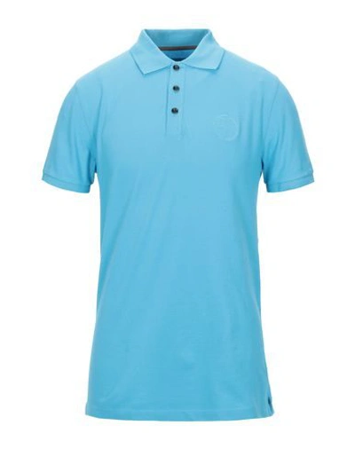 Shop Armani Collezioni Polo Shirt In Azure