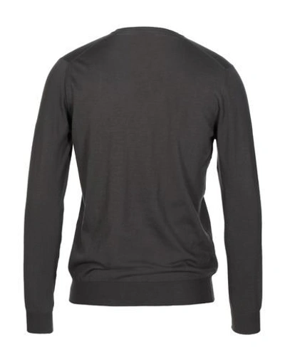 Shop Altea Man Sweater Lead Size L Cotton In Grey