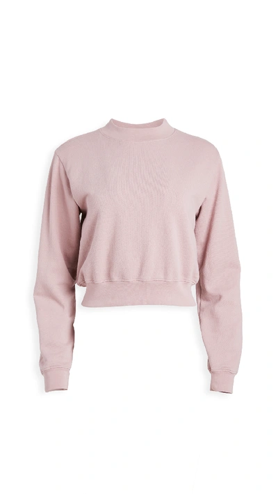 Shop Cotton Citizen Milan Sweatshirt In Rose