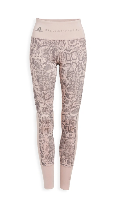 Shop Adidas By Stella Mccartney Fits+ Primeblue Training Leggings In Dusty Rose