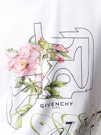Shop Givenchy Print T-shirt In White