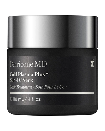 Shop Perricone Md Cold Plasma Plus+ Sub-d/neck Jumbo, 4 Oz. / 118 ml