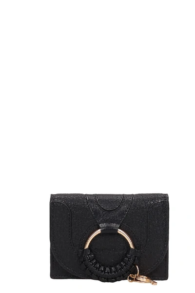 Shop See By Chloé Hana Compact Wallet In Black Leather