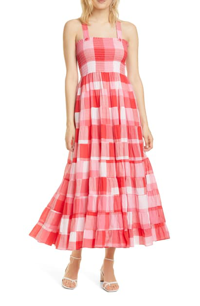 ralph lauren plaid maxi dress