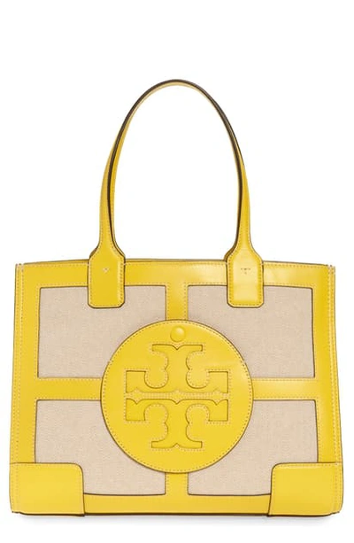 TORY BURCH Ella Canvas Quadrant Tote Bag