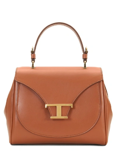 Shop Tod's Leather Bag Mini In Brown