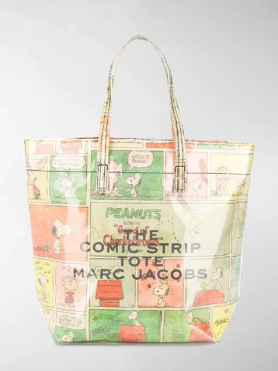 Shop Marc Jacobs The  Small Tote Snoopy In Neutrals