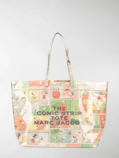 Shop Marc Jacobs The  Tote Snoopy In Green