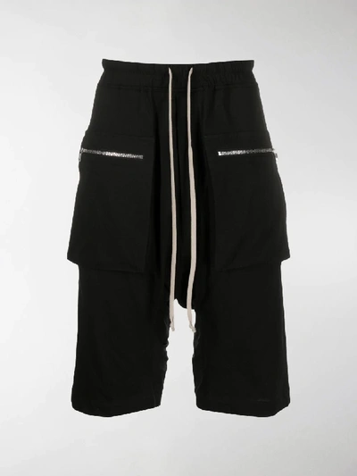 Shop Rick Owens Drkshdw Drawstring Cargo Shorts In Black