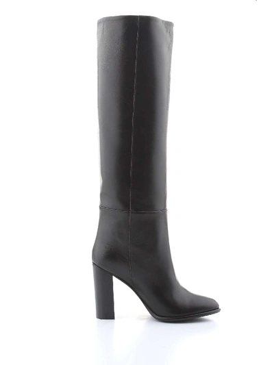 Shop Anna F Black Leather Boots