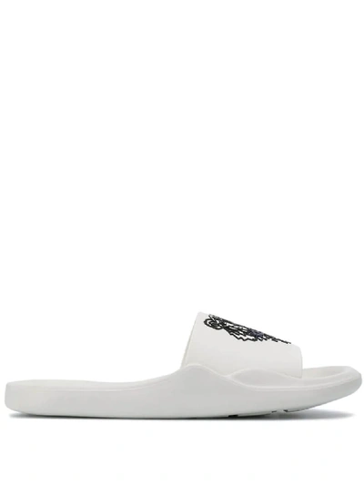 Shop Kenzo White Rubber Sandals