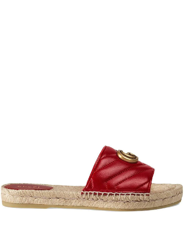 gucci pilar espadrille slide sandal