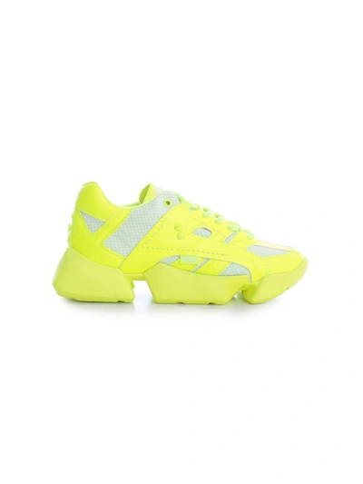 Shop Junya Watanabe Yellow Polyurethane Sneakers