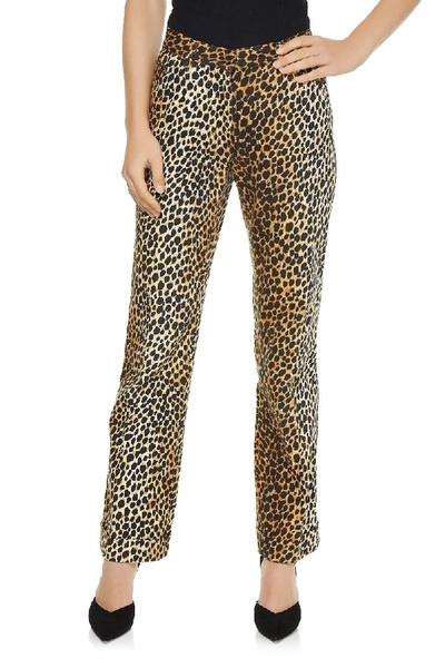 Pre-owned Dolce & Gabbana Animal Print Cotton Flare Pants