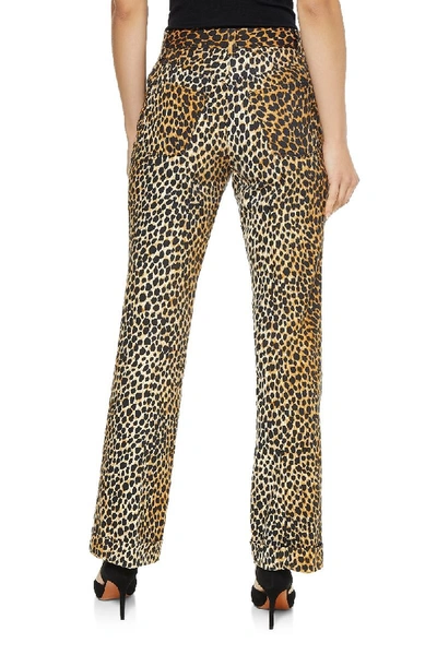 Pre-owned Dolce & Gabbana Animal Print Cotton Flare Pants
