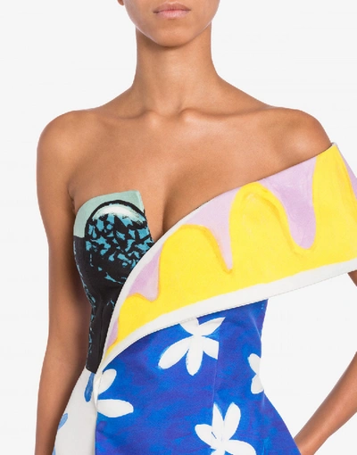 Shop Moschino Caddy Bustier Suit In Multicoloured