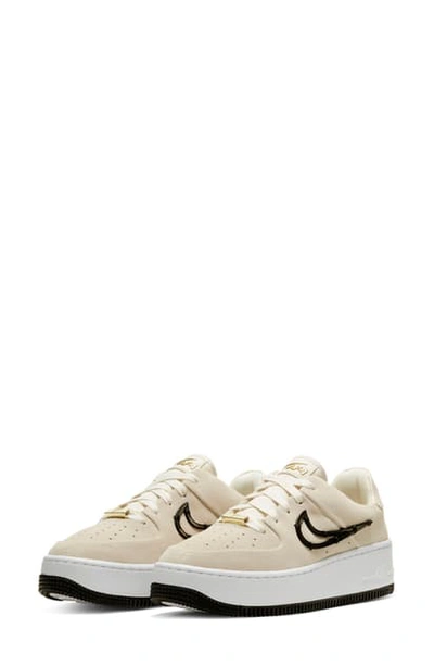 Shop Nike Air Force 1 Sage Low Lx Sneaker In Light Cream/ Black