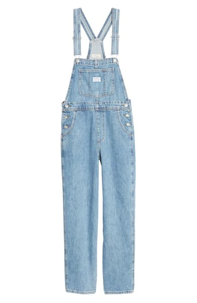 Shop Levi's Vintage Denim Overalls In Dead Stone